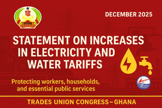 TUC Condemns Electricity and Water Tariff Increases