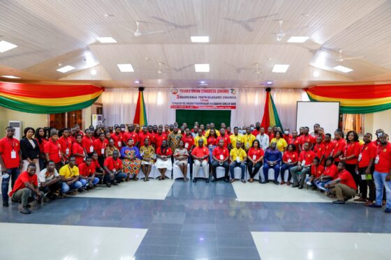 Newly Elected Officers Of The National Youth Council Of The Trades Union Congress Of Ghana